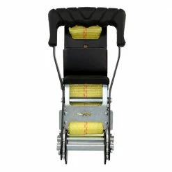 Husky 2 in. x 27 ft. Heavy-Duty Ratchet Tie-Down Strap with Flat Hooks -ToolHub Shop yellows golds husky ratchet straps fh0850 40 1000